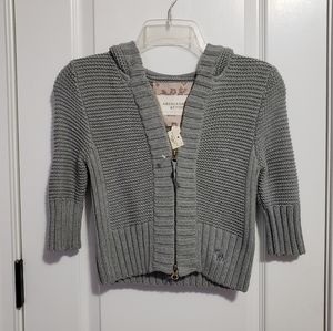 Abercrombie and Fitch cropped gray sweater size S